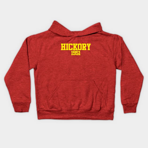 Hickory 1951 Kids Hoodie by GloopTrekker